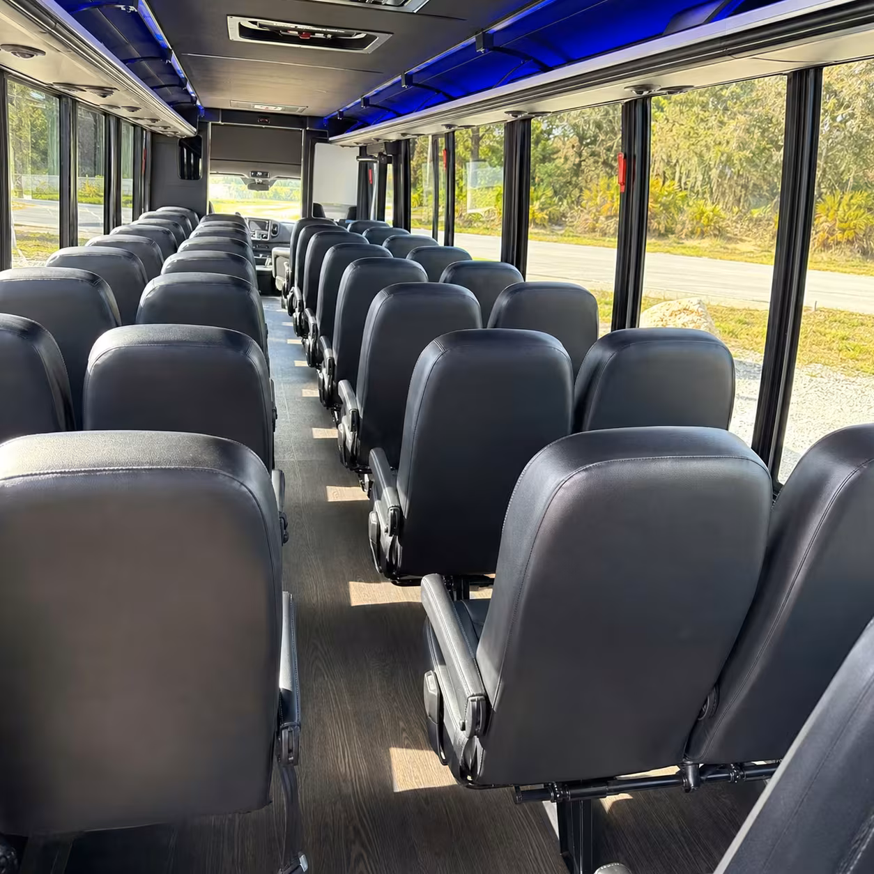 28 passenger minibus inside