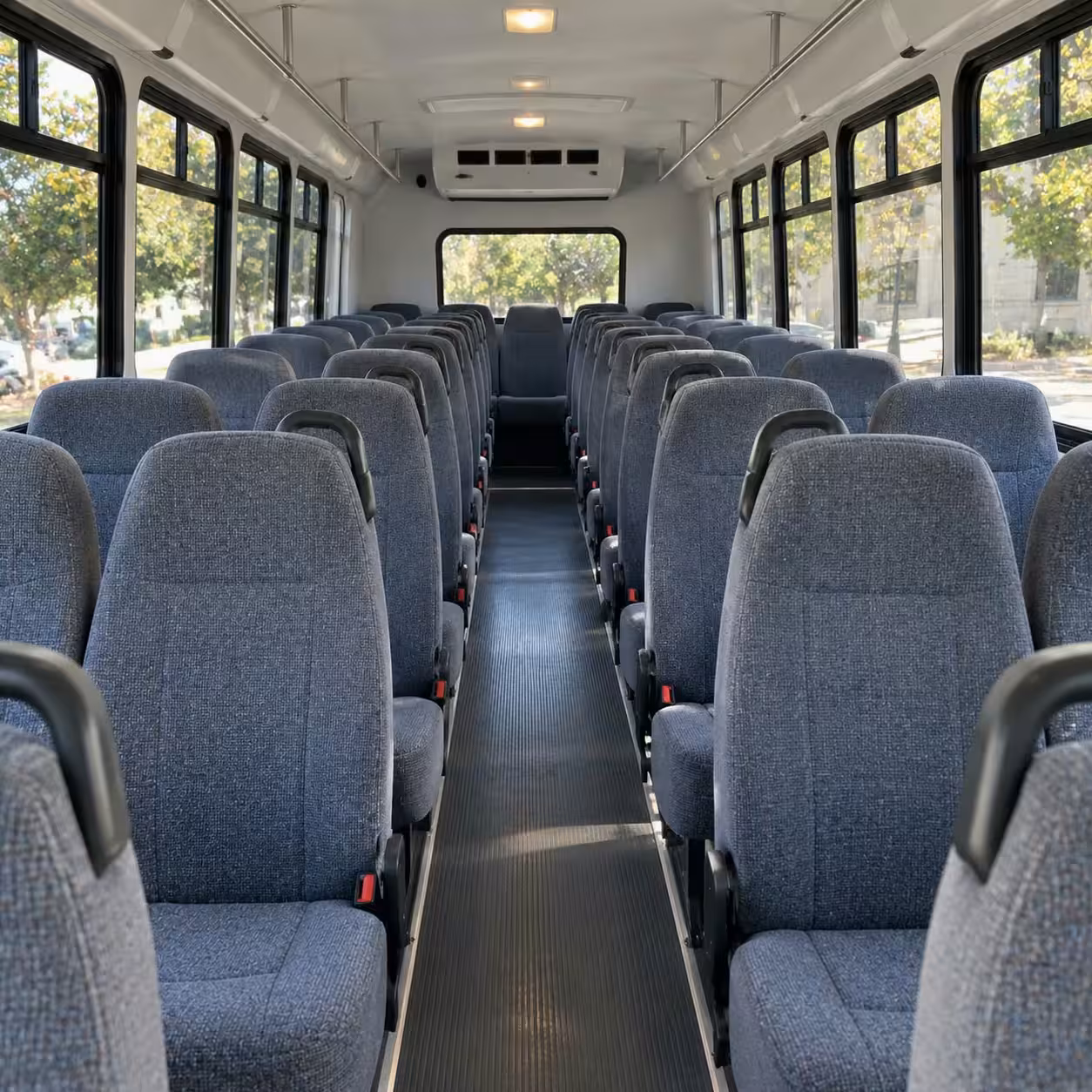 28 passenger minibus interior