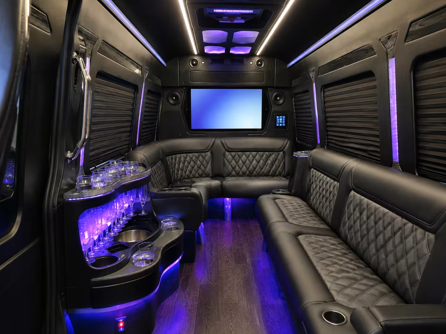 cambridge prom shuttle buses for multi stop neighborhood pickups