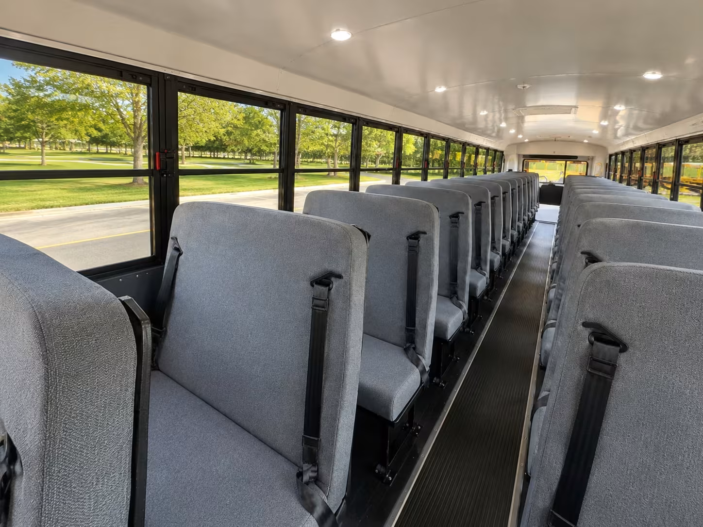 school bus inside